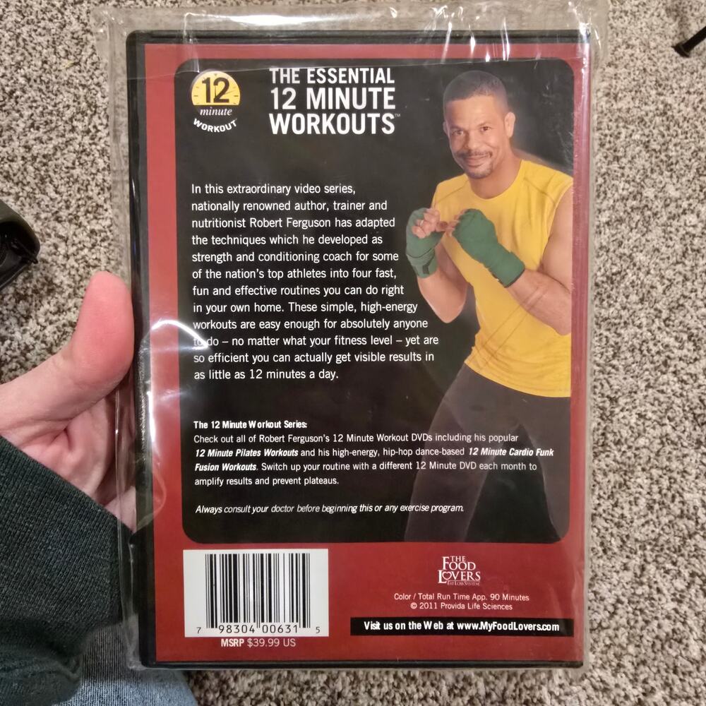 NEW Robert Ferguson The Essential 12 Minute Workouts DVD - Picture 2 of 4
